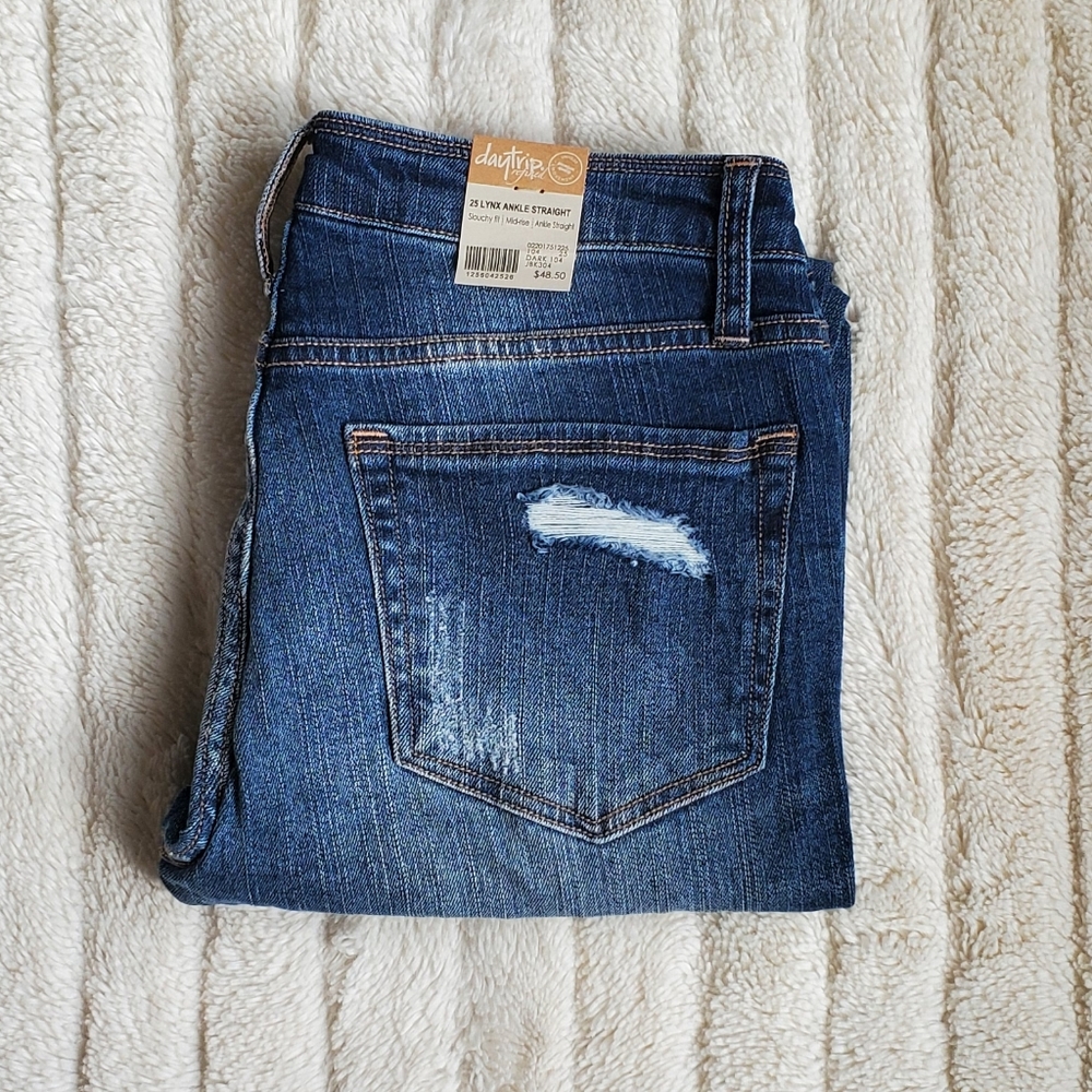 Buckle Daytrip Refined Lynx Slouchy Ankle Straight Jean - Picture 3 of 10
